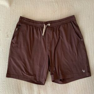Vuori Ponto Performance Short 7” Brown Lounge DreamKnit Athletic Shorts XXL